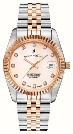 Jacques Du Manoir Inspiration | 36mm | Rose Gold Dial | Two Tone Bracelet