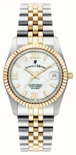 Jacques Du Manoir Inspiration Roman | 34mm | White Dial | Two Tone Steel
