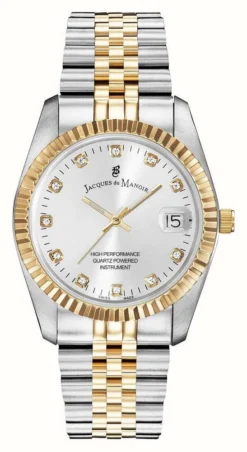 Jacques Du Manoir Inspiration | 36mm | Silver Dial | Two Tone Steel Bracelet