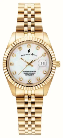 Jacques Du Manoir | Inspiration | 31mm | White Dial | Gold PVD Steel |