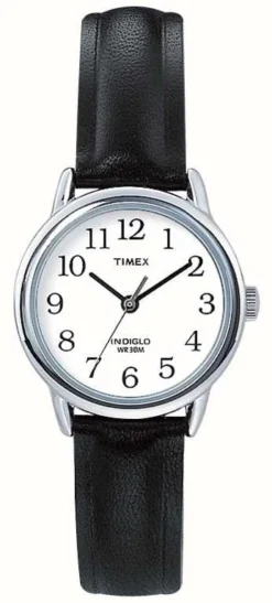 Timex Original Easy Reader Black Leather Strap