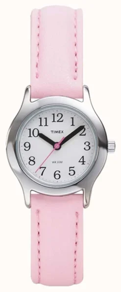 Timex Women's/Kid's Pink Leather Strap Watch