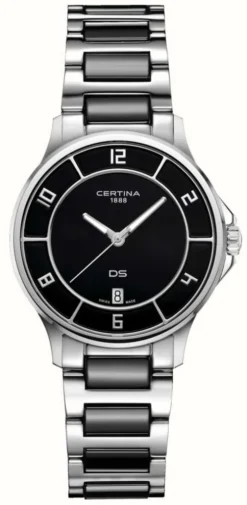 Certina DS-6 Lady | Black Dial | Stainless Steel Bracelet