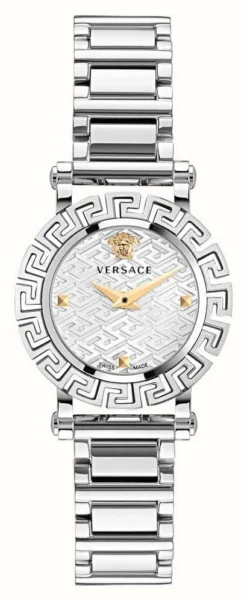 Versace GRECA GLAM | Silver Dial | Stainless Steel Bracelet