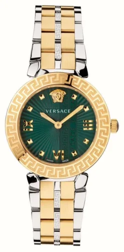Versace GRECA ICON | Green Dial | Two Tone Bracelet