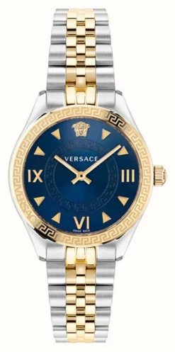 Versace HELLENYIUM | Blue Dial | Two Tone Steel Bracelet