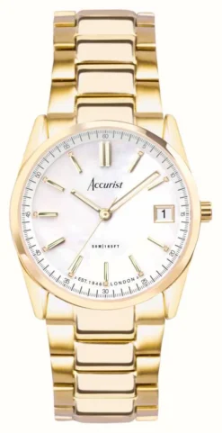 Accurist Everyday Womens | Mother Of Pearl Dial | Gold PVD Steel Bracelet