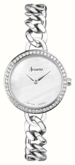 Accurist Jewellery Womens | Mother Of Pearl Dial | Stainless Steel Bracelet