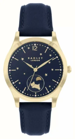 Radley Women's Moonphase | Blue Dial | Blue Leather Strap