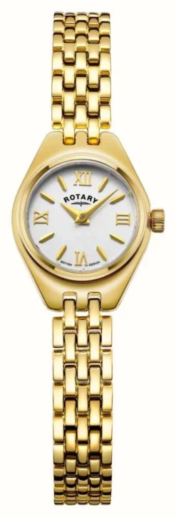 Rotary Balmoral | White Dial | Gold Stainless Steel Bracelet