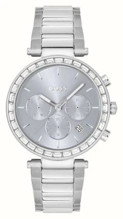 BOSS Women's Andra | Silver Dial | Stainless Steel Bracelet