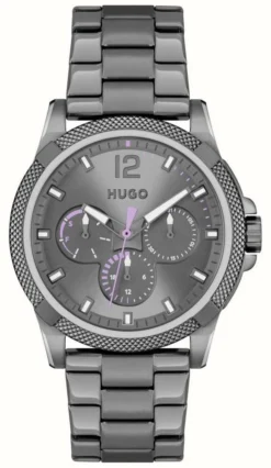 HUGO #IMPRESS Quartz (38mm) Grey Dial / Grey PVD Stainless Steel