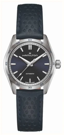 Hamilton Jazzmaster Performer Auto (34mm) Blue Leather
