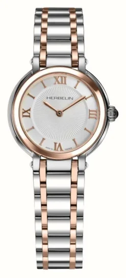 Herbelin Galet | White Dial | Two-Tone Stainless Steel Bracelet