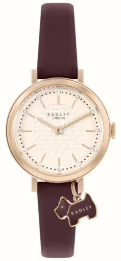 Radley Selby Street | Rose Dial | Burgundy Leather Strap