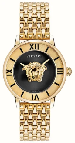 Versace LA MEDUSA Quartz (38mm) Black Dial / Gold PVD Stainless Steel