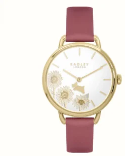 Radley Southwark Park | White Floral Dial | Pink Leather Strap