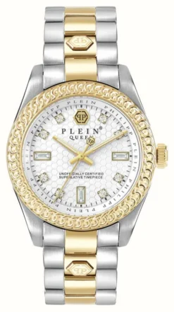Philipp Plein QUEEN $Treet Couture White Dial / Two-Tone Steel