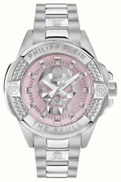 Philipp Plein THE $KULL-41MM HIGH-ICONIC / Pink Dial Stainless Steel