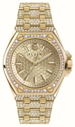 Philipp Plein PLEIN EXTREME LADY HYPER $PORT / Gold Dial Gold PVD Steel
