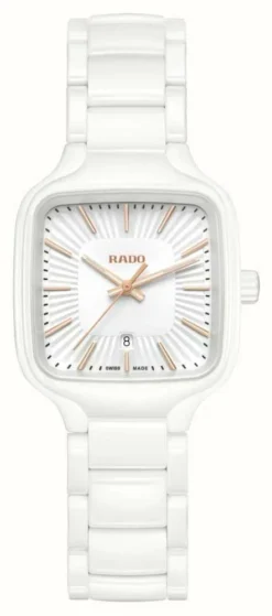 RADO True Square | Women's | White Dial | White Ceramic Bracelet
