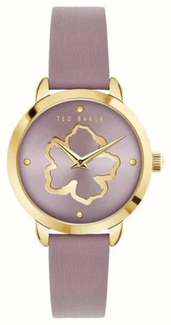Ted Baker Women's Fleure Lilac Dial Lilac Vegan Leather Strap