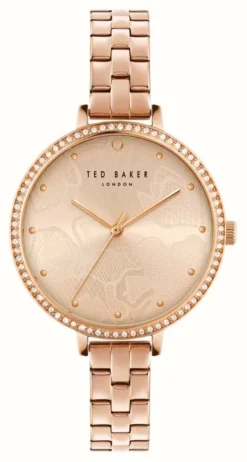 Ted Baker Women's Daisen Rose Gold Dial Rose Gold-Tone Stainless Steel Bracelet