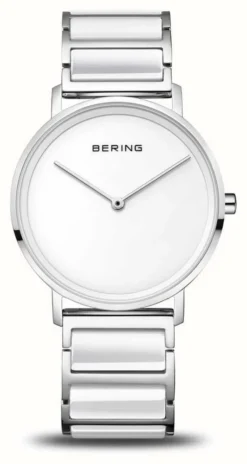 Bering Women's Ceramic White Dial / Stainless Steel White Ceramic Bracelet