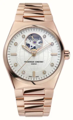 Frederique Constant Highlife Automatic Heart Beat (34mm) Silver Dial / Rose Gold PVD