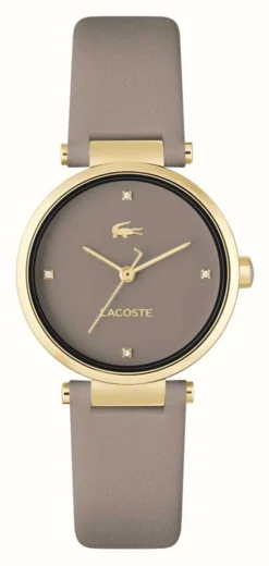 Lacoste Orba (30mm) Beige Dial / Beige Leather Strap