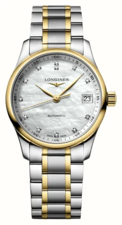LONGINES Master Collection (34mm) Mother-of-Pearl / Two-Tone Stainless Steel Bracelet