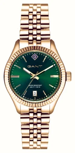 GANT SUSSEX (34mm) Green Dial / Gold PVD Stainless Steel