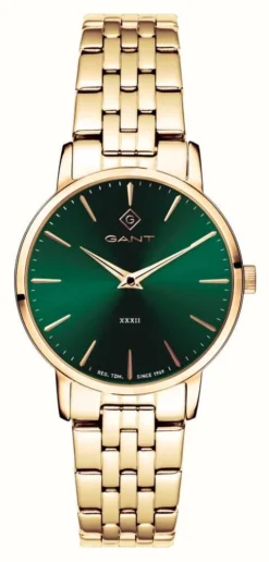 GANT PARK AVENUE 32 (32mm) Green Dial / Gold PVD Stainless Steel