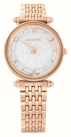 Swarovski Crystalline Wonder (35mm) Silver Dial / Rose-Gold PVD Stainless Steel