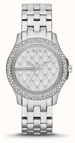 Armani Exchange Women's | Crystal Set Dial | Stainless Steel Bracelet
