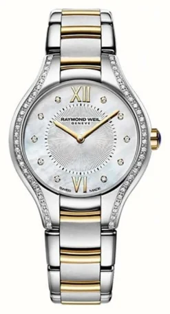 Raymond Weil Womans Two Tone Noemia 62 Diamond Mother Of Pearl