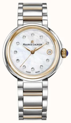 Maurice Lacroix Women's Fiaba Mother Of Pearl Dial Two Tone Bracelet