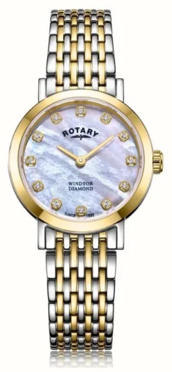 Rotary Women's Windsor Diamond Two Tone Bracelet Watch