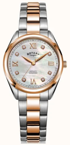 Rotary Women's Henley | Two-Tone Steel Bracelet | Diamond Set Dial
