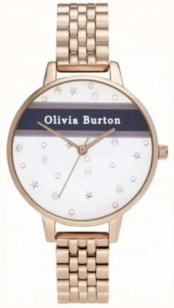 Olivia Burton Women's | Demi | Varsity | Rose Gold PVD