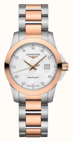 LONGINES | Conquest | Women's | Swiss Quartz | Two-Tone
