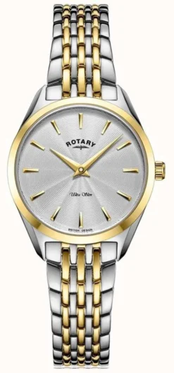 Rotary Ultra Slim Women's Two Tone Bracelet Watch