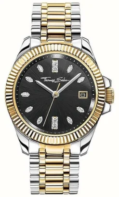 Thomas Sabo | Women's | Divine | Two-Tone Steel Bracelet | Black Dial |
