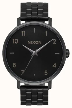 Nixon Arrow | All Black | Black IP Steel Bracelet | Black Dial
