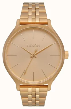 Nixon Clique | All Gold | Gold IP Steel Bracelet | Gold Dial