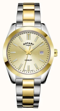 Rotary Women's | Henley | Champagne Dial | Two Tone Stainless Steel Bracelet