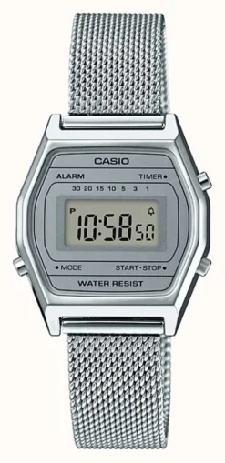 Casio Vintage Stainless Steel Milanese Mesh Bracelet