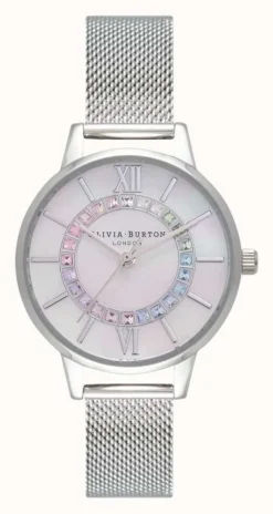 Olivia Burton Rainbow Sparkle Wonderland Silver