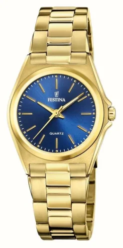 Festina Women's | Blue Dial | Gold PVD Plated Bracelet
