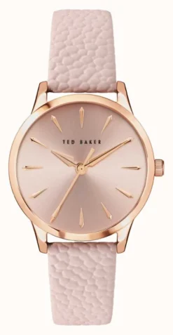 Ted Baker Women's FITZROVIA | Rose Gold Dial | Pink Leather Strap
